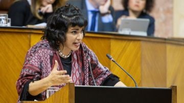 La coordinadora de Podemos Andalucía y líder del sector Anticapitalista, Teresa Rodríguez