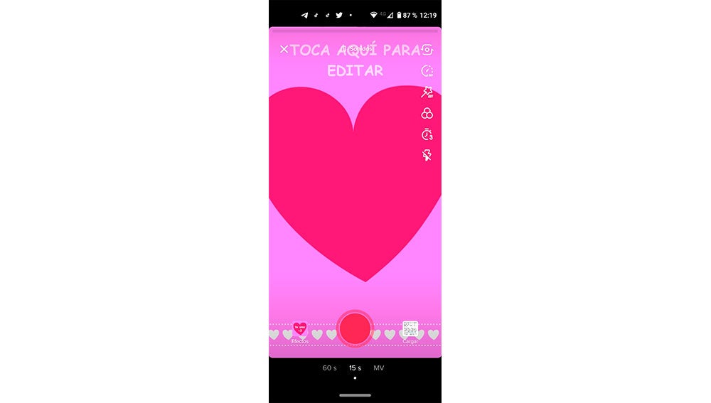 Filtro de San Valentín TikTok