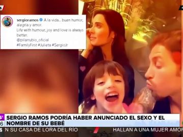 Sergio Ramos podría haber desvelado el sexo y el nombre del bebé que espera junto a Pilar Rubio Sergio Ramos podría haber desvelado el sexo y el nombre del bebé que espera junto a Pilar Rubio