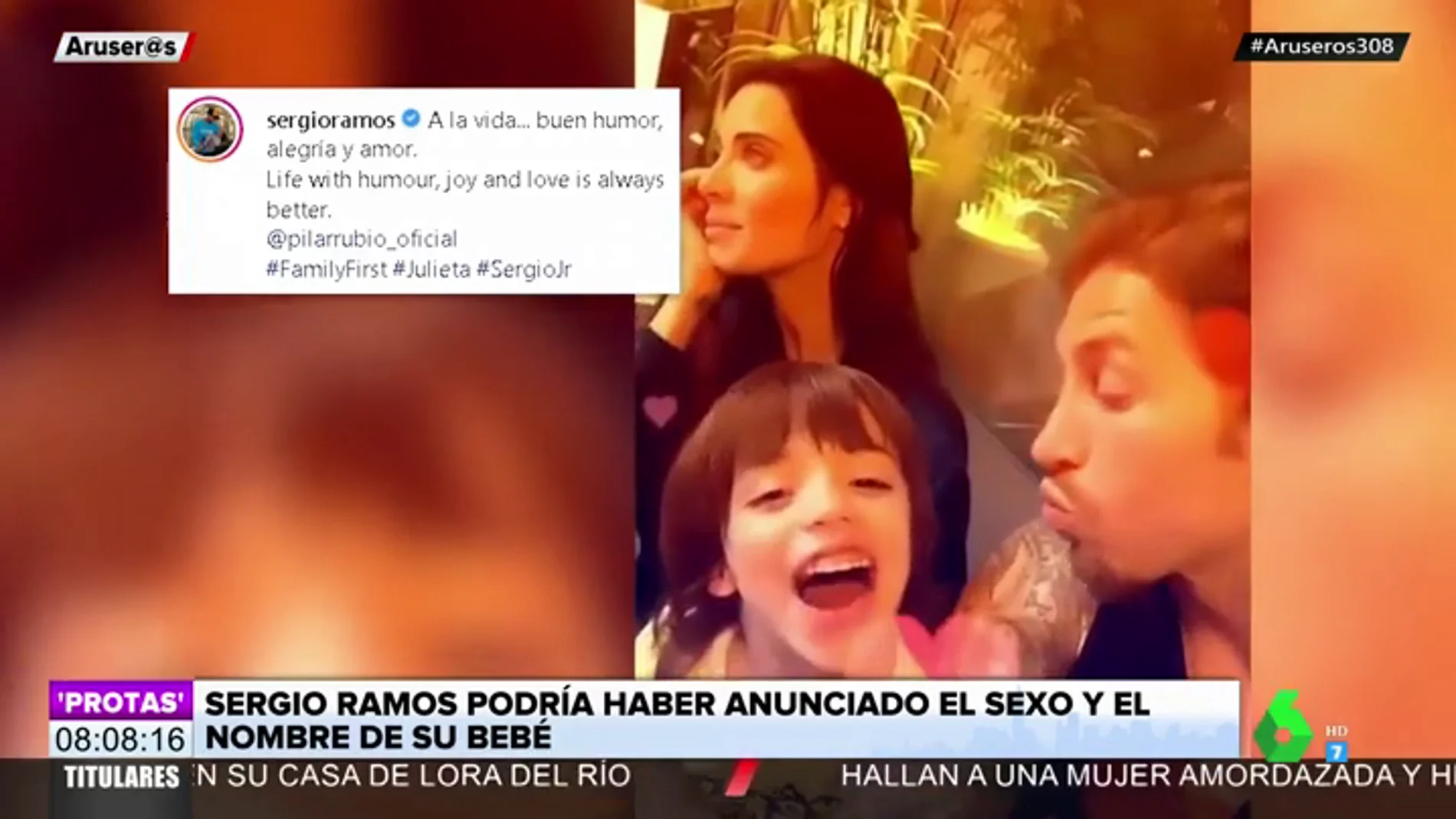 Sergio Ramos podría haber desvelado el sexo y el nombre del bebé que espera junto a Pilar Rubio