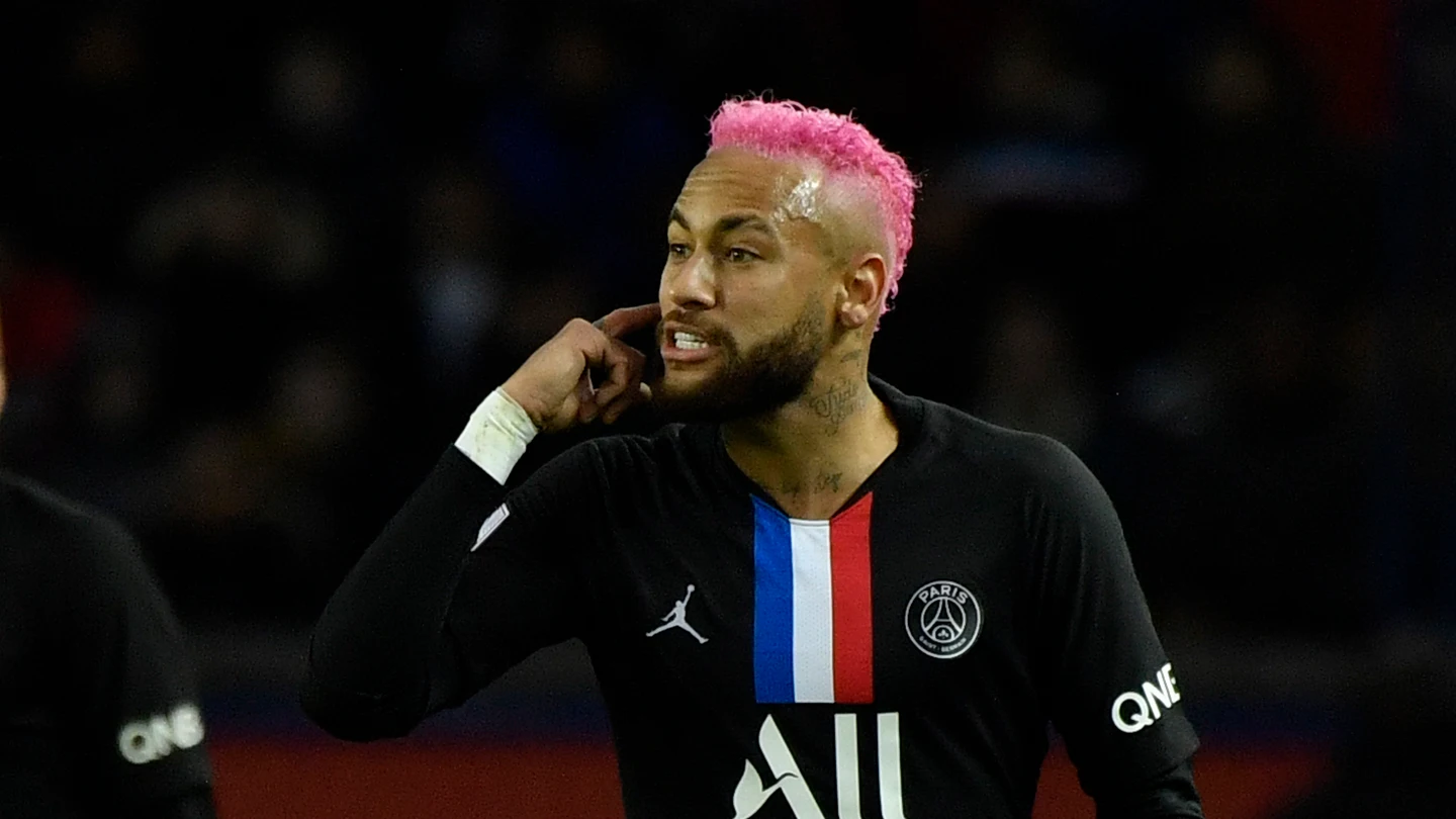 Neymar, durante un partido del PSG Neymar, durante un partido del PSG