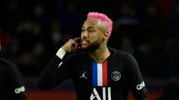 Neymar, durante un partido del PSG