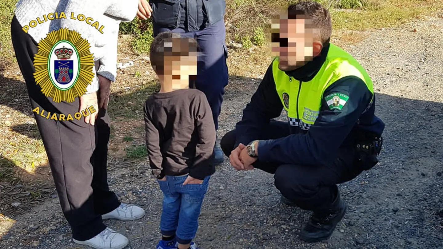 El menor encontrado en Aljaraque El menor encontrado en Aljaraque
