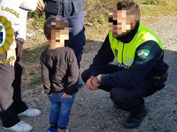 El menor encontrado en Aljaraque El menor encontrado en Aljaraque