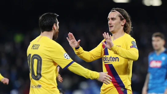 Griezmann y Messi. Griezmann y Messi.