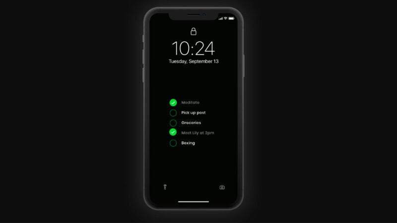 Cómo convertir tus tareas pendientes en un fondo de pantalla para tu iPhone