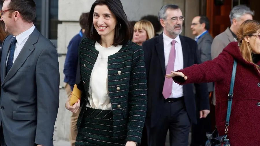 Pilar Llop, durante la sesión de investidura