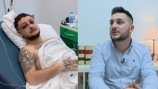 Raúl, agredido (I) y Manuel, el agresor (D) Raúl, agredido (I) y Manuel, el agresor (D)