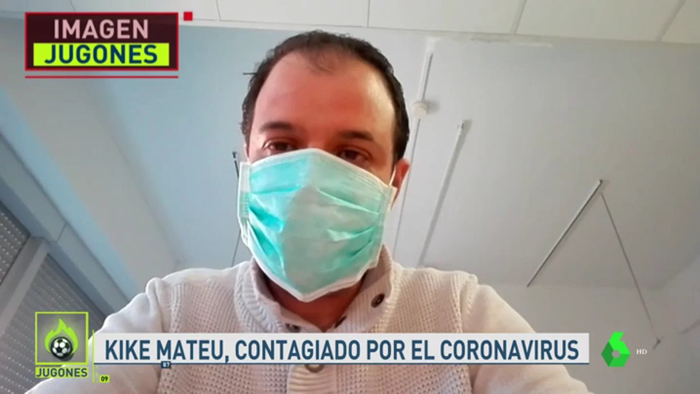NO PUBLICAR Kike Mateu, periodista infectado por coronavirus, habla en Jugones NO PUBLICAR Kike Mateu, periodista infectado por coronavirus, habla en Jugones