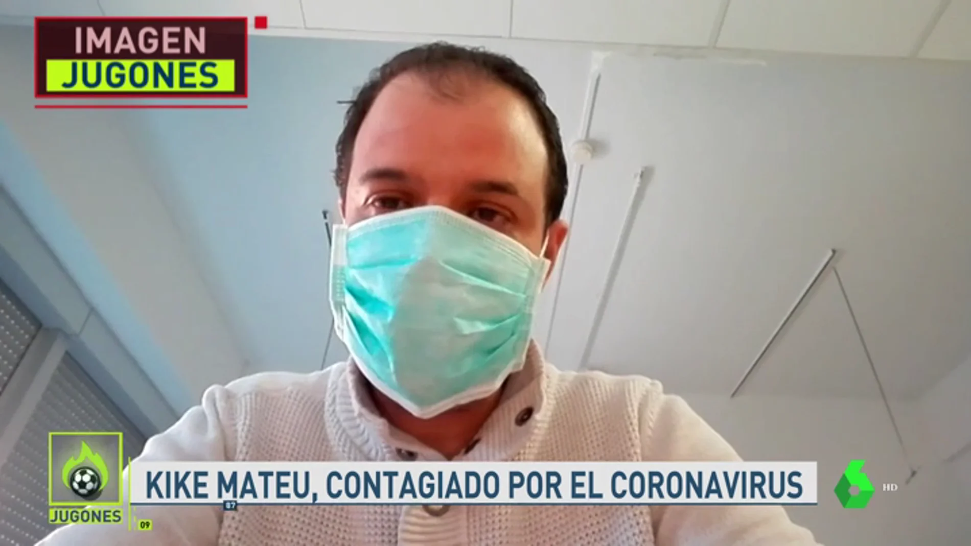 NO PUBLICAR Kike Mateu, periodista infectado por coronavirus, habla en Jugones