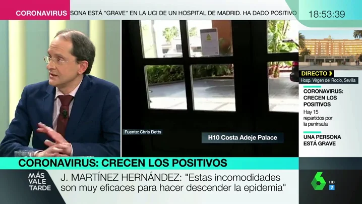 El epidemiólogo J. Martínez sobre las vacunas del coronavirus : "No hay que generar falsas expectativas, no podrán estar de una manera legal"