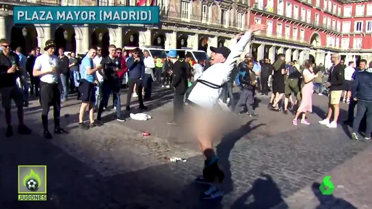 Aficionados del Manchester City en Madrid Aficionados del Manchester City en Madrid