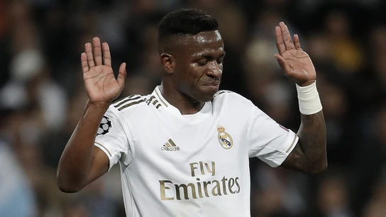 Vinícius, en el partido contra el City Vinícius, en el partido contra el City