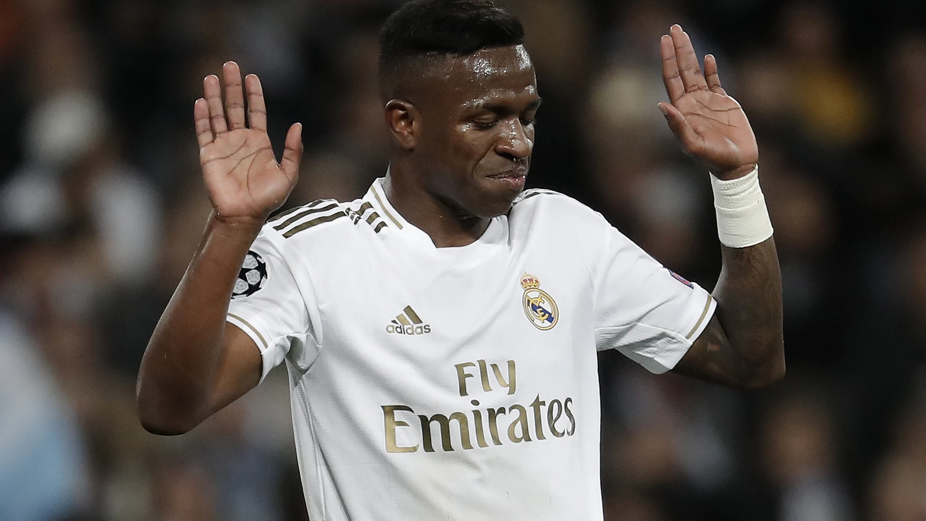 Vinícius, en el partido contra el City
