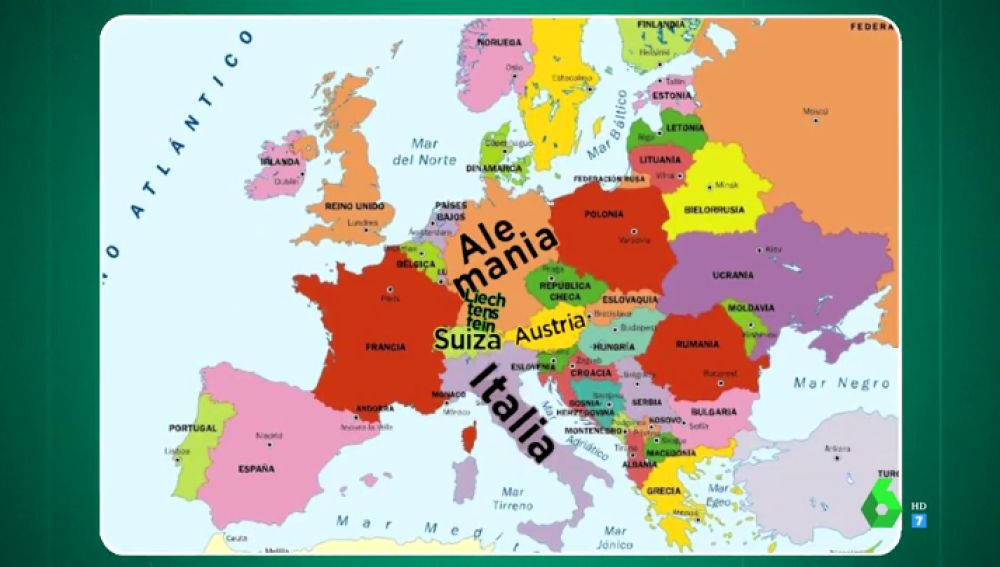 mapa alemania italia Comparten frontera Alemania e Italia?: el llamativo error 