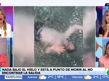 Un joven, a punto de morir ahogado al nadar bajo el hielo y no encontrar la salida Un joven, a punto de morir ahogado al nadar bajo el hielo y no encontrar la salida