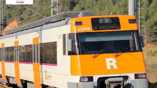 Un tren de Rodalies. Un tren de Rodalies.