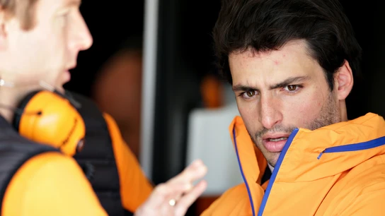 Carlos Sainz, con el equipo McLaren Carlos Sainz, con el equipo McLaren