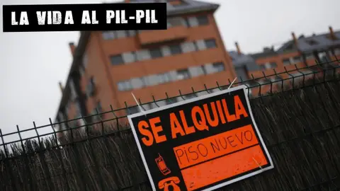 Cartel de 'Se alquila' El Muro