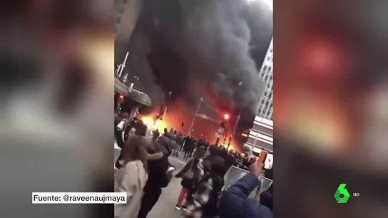 Incendio en la estación sur de trenes de París Incendio en la estación sur de trenes de París