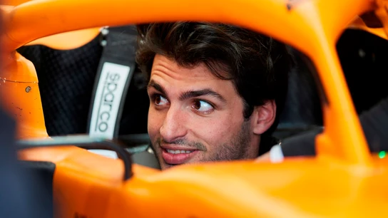 Carlos Sainz, en el monoplaza de McLaren Carlos Sainz, en el monoplaza de McLaren