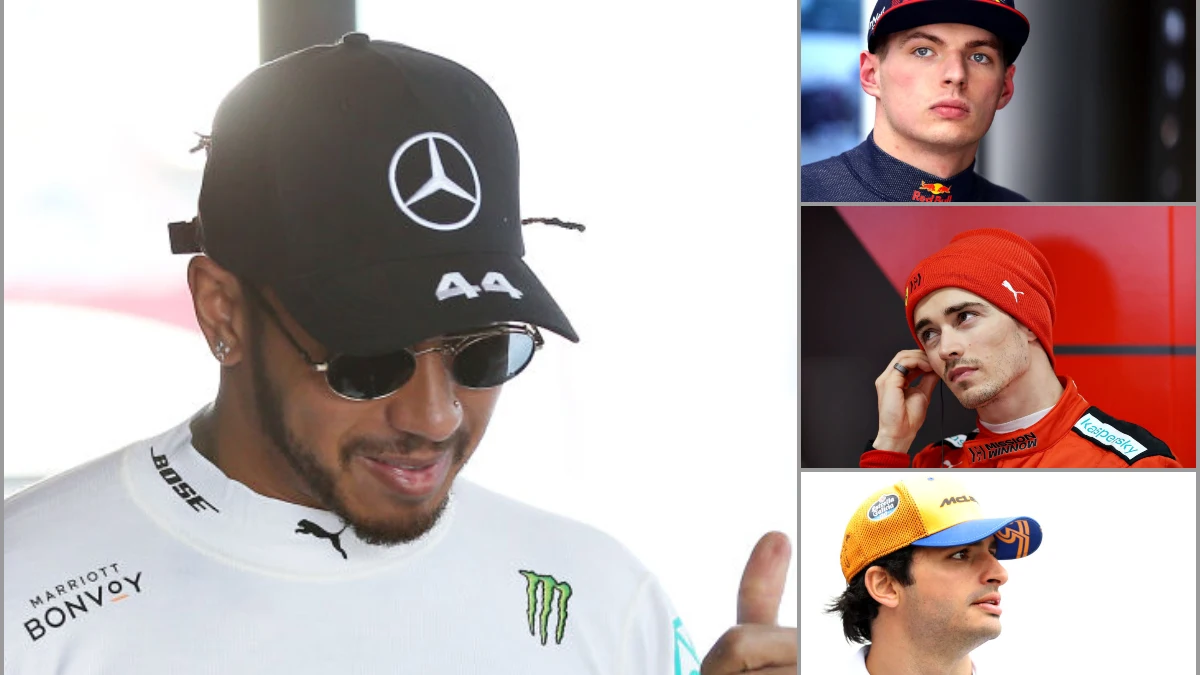 Hamilton, Verstappen, Leclerc y Sainz