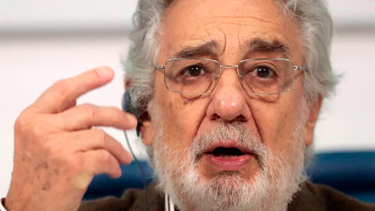 Plácido Domingo, durante una comparecencia Plácido Domingo, durante una comparecencia
