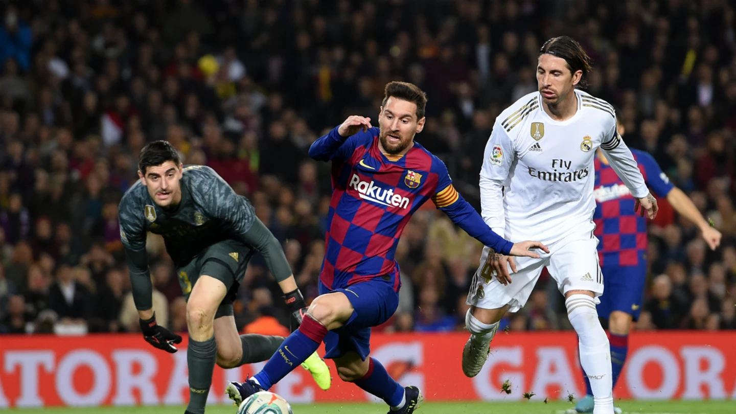 Messi, ante Ramos y Courtois Messi, ante Ramos y Courtois