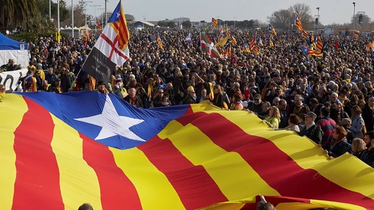 Imagen de independentistas en Perpignan Imagen de independentistas en Perpignan