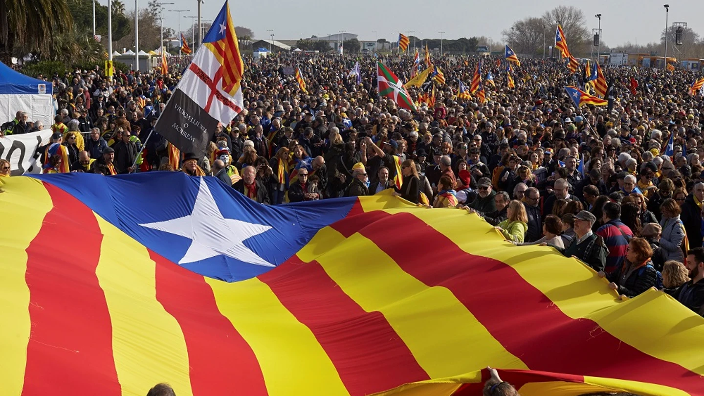 Imagen de independentistas en Perpignan Imagen de independentistas en Perpignan