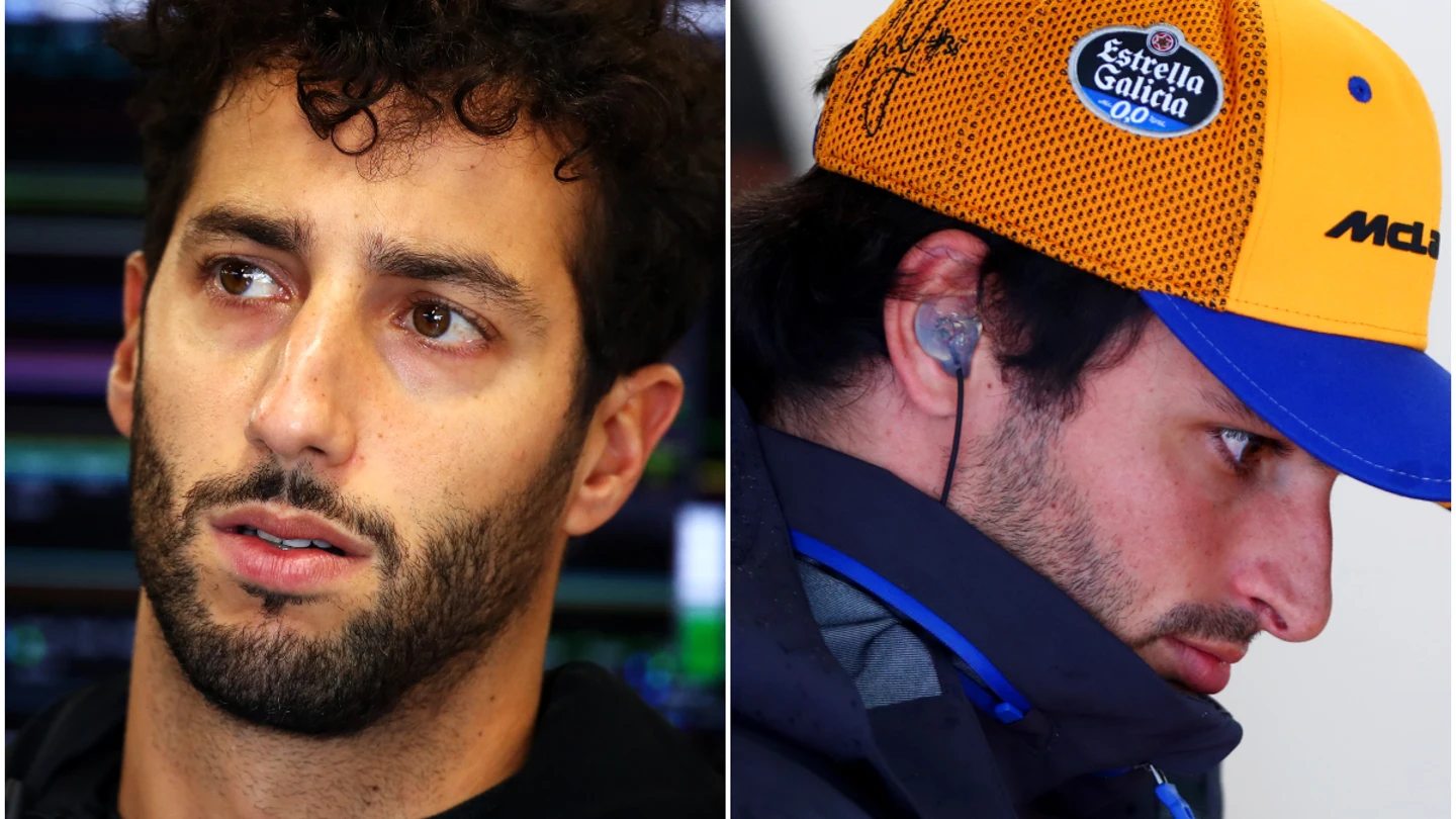 Daniel Ricciardo y Carlos Sainz Daniel Ricciardo y Carlos Sainz
