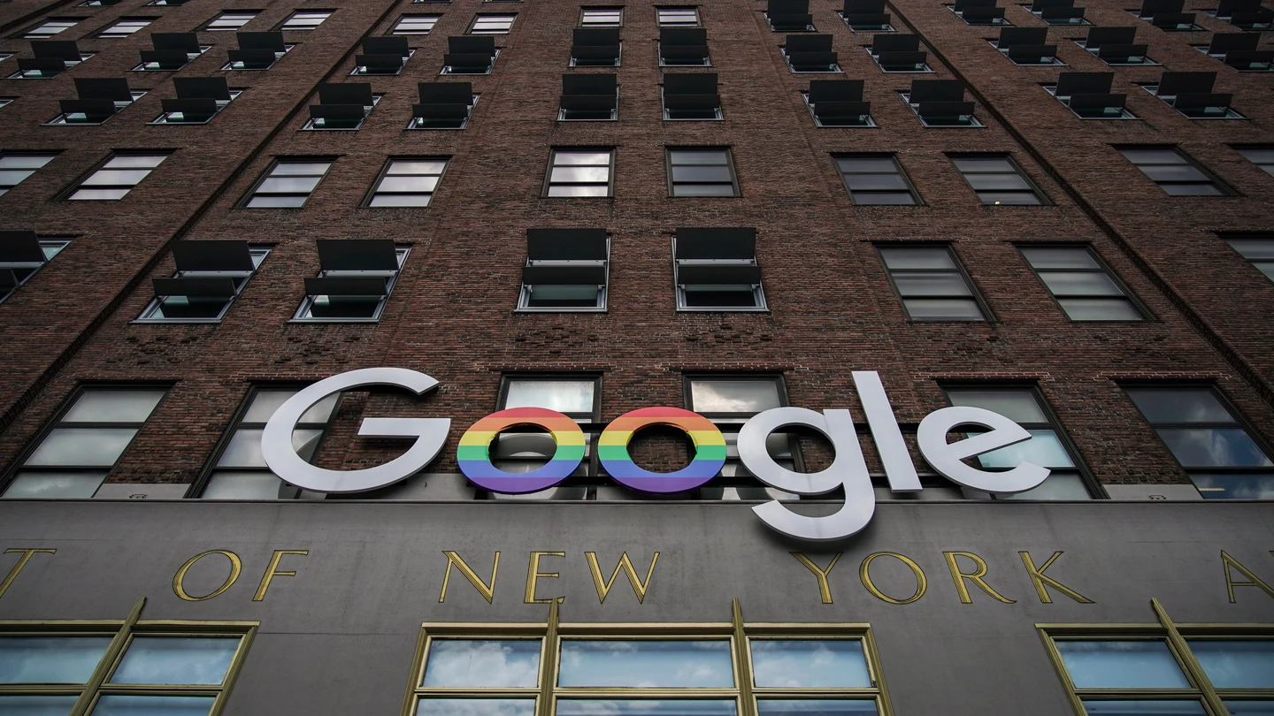 Fachada de la sede de Google en Nueva York Fachada de la sede de Google en Nueva York
