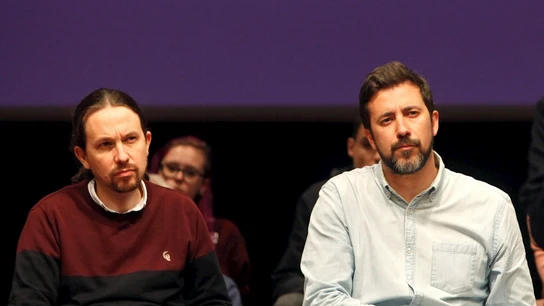 Pablo Iglesias con Antón Gómez-Reino Pablo Iglesias con Antón Gómez-Reino