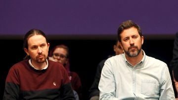 Pablo Iglesias con Antón Gómez-Reino