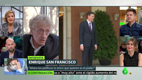 De "carroñeros" a "déspotas": así describe Quique San Francisco cómo es la política en España actualmente De "carroñeros" a "déspotas": así describe Quique San Francisco cómo es la política en España actualmente