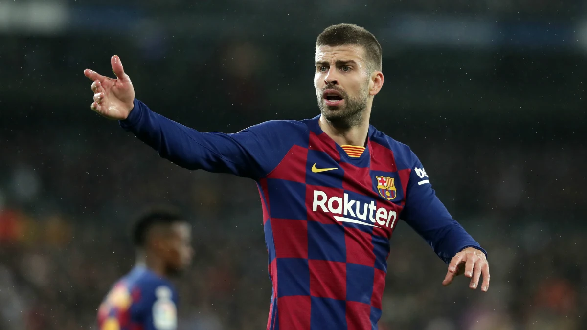 Gerard Piqué, con el Barça