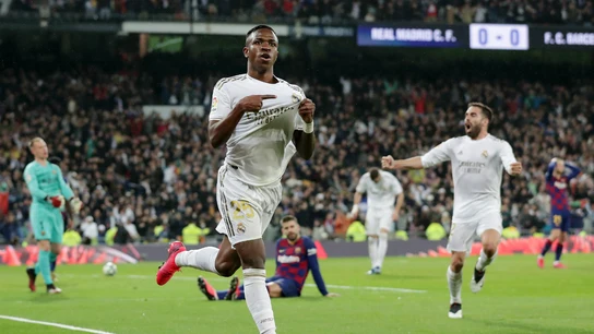 Vinicius celebra un gol con el Real Madrid Vinicius celebra un gol con el Real Madrid