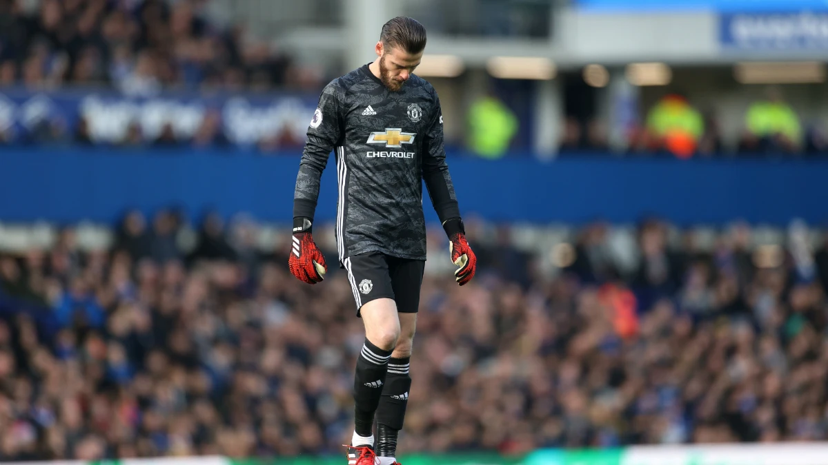 David de Gea, cabizbajo