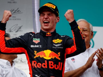 Max Verstappen tras ganar el Gran Premio de Malasia Max Verstappen tras ganar el Gran Premio de Malasia