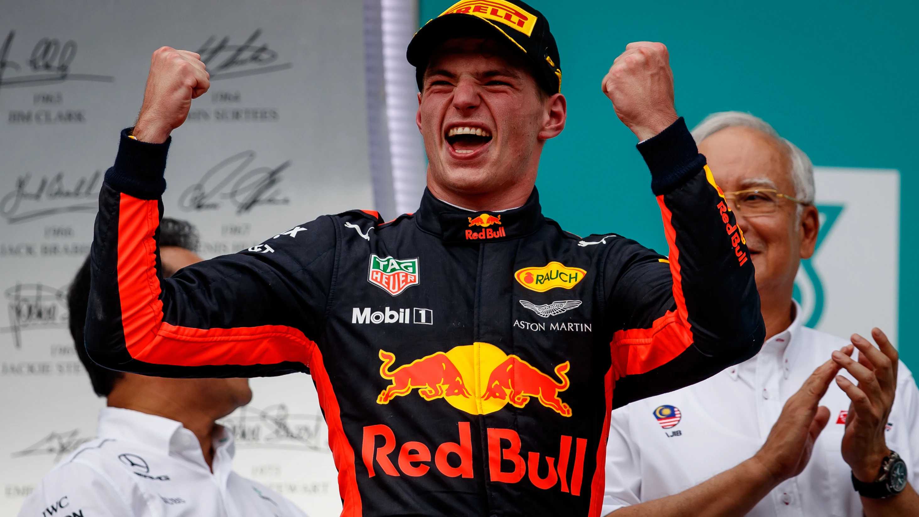 Max Verstappen tras ganar el Gran Premio de Malasia Max Verstappen tras ganar el Gran Premio de Malasia