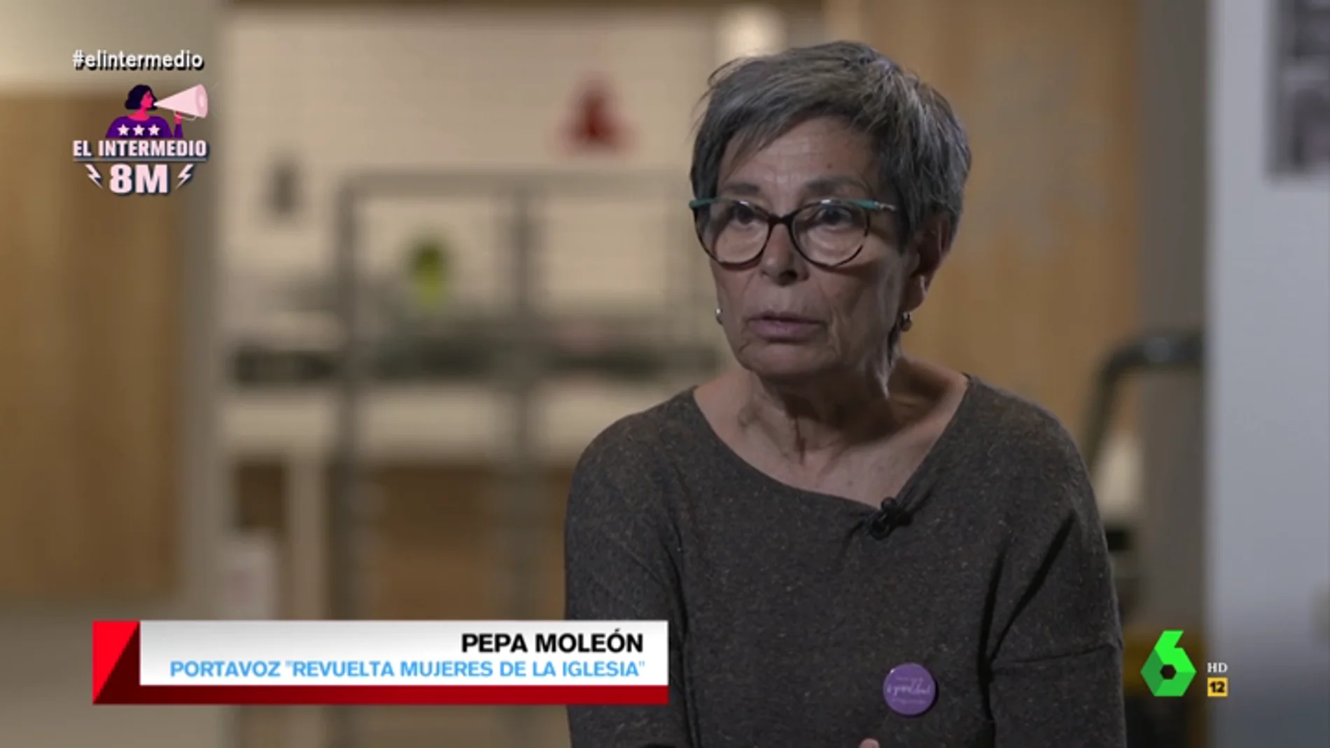 Pepa Moleón, pedagoga y portavoz de 'Revuelta Mujeres de la Iglesia'
