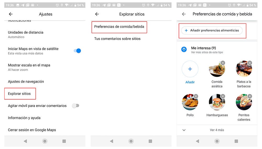 Seleccionando nuestra comida favorita