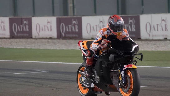 Marc Márquez rodando en Catar Marc Márquez rodando en Catar