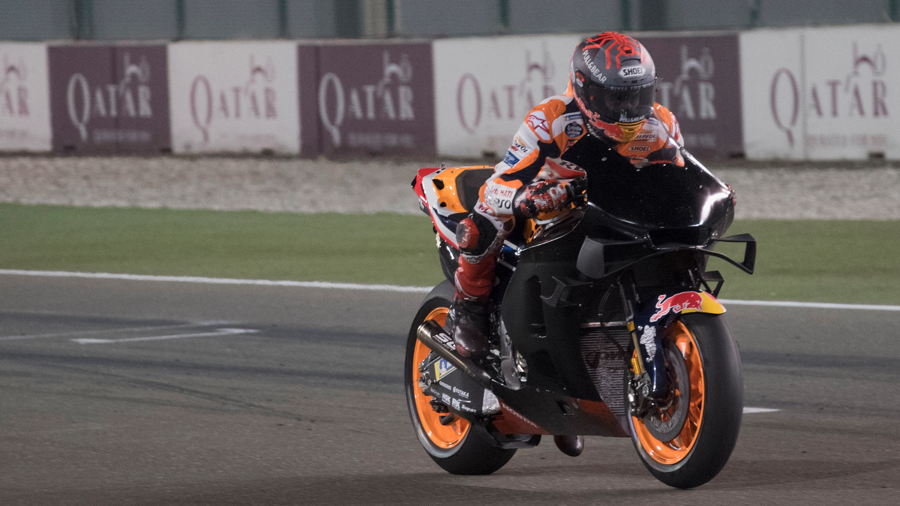 Marc Márquez rodando en Catar