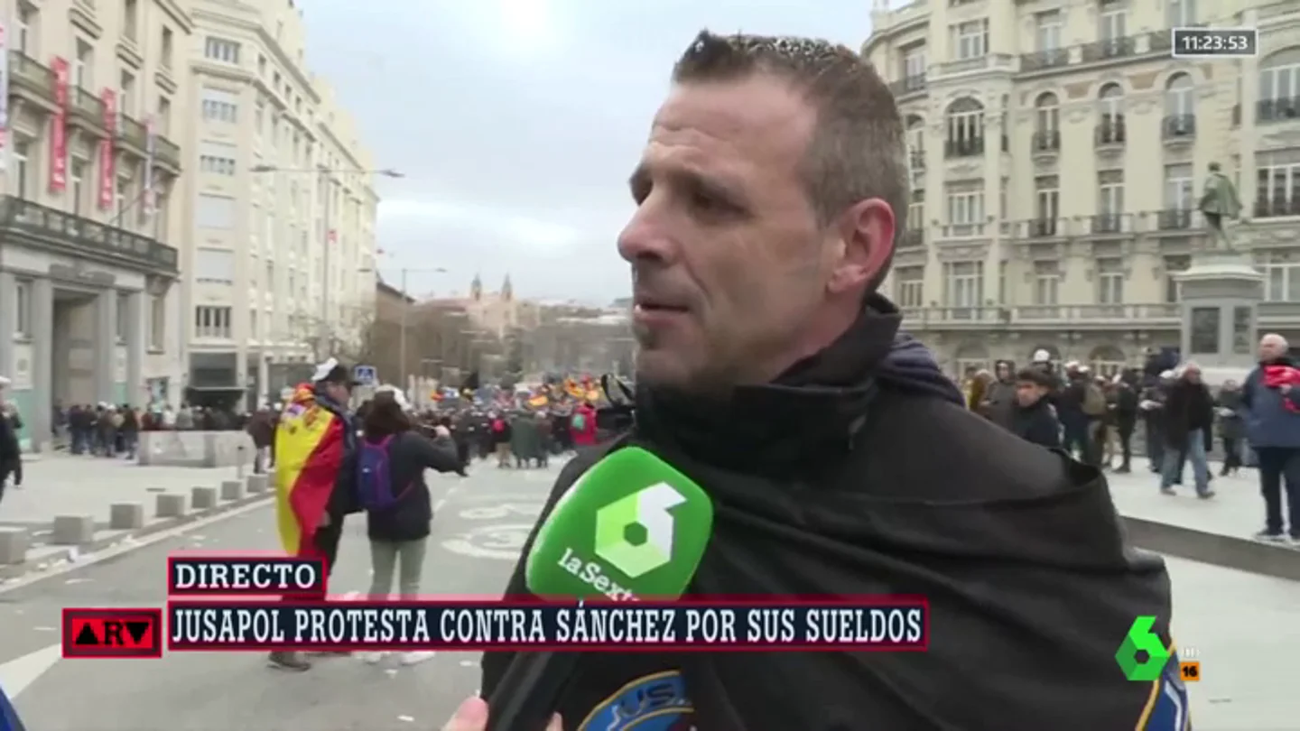 Pablo Pérez, portavoz de Jupol: "Queremos demostrarle a Sánchez que vamos a llegar hasta las últimas consecuencias" Pablo Pérez, portavoz de Jupol: "Queremos demostrarle a Sánchez que vamos a llegar hasta las últimas consecuencias"
