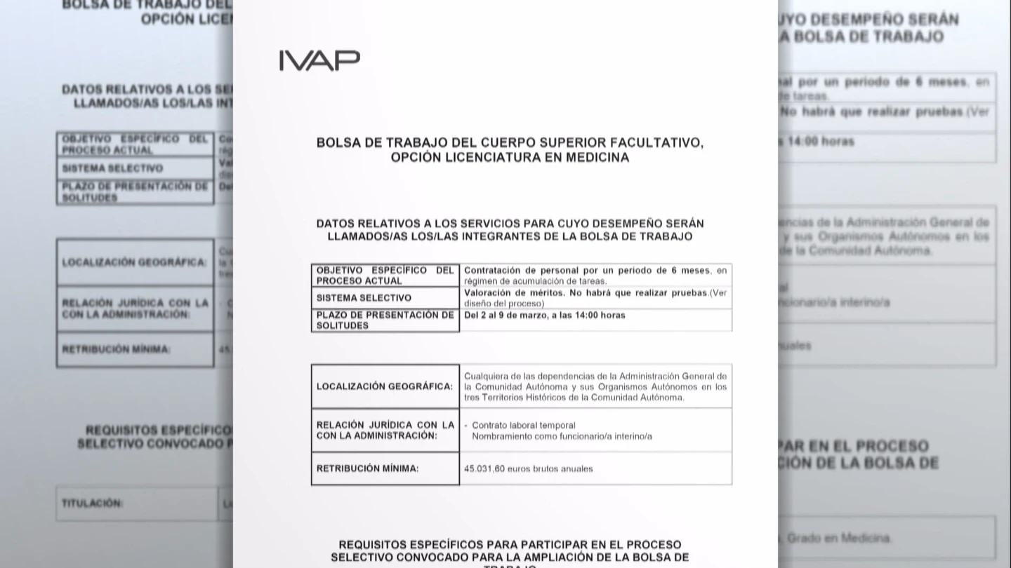 Oferta urgente de empleo en el País Vasco Oferta urgente de empleo en el País Vasco