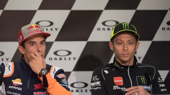 Marc Márquez y Valentino Rossi Marc Márquez y Valentino Rossi