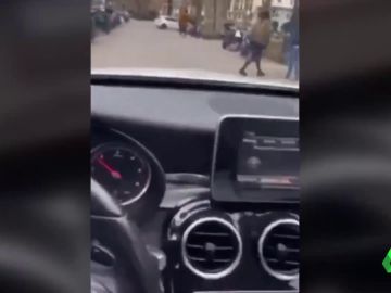 Detenido por conducir por una acera del Paseo de la Castellana Detenido por conducir por una acera del Paseo de la Castellana