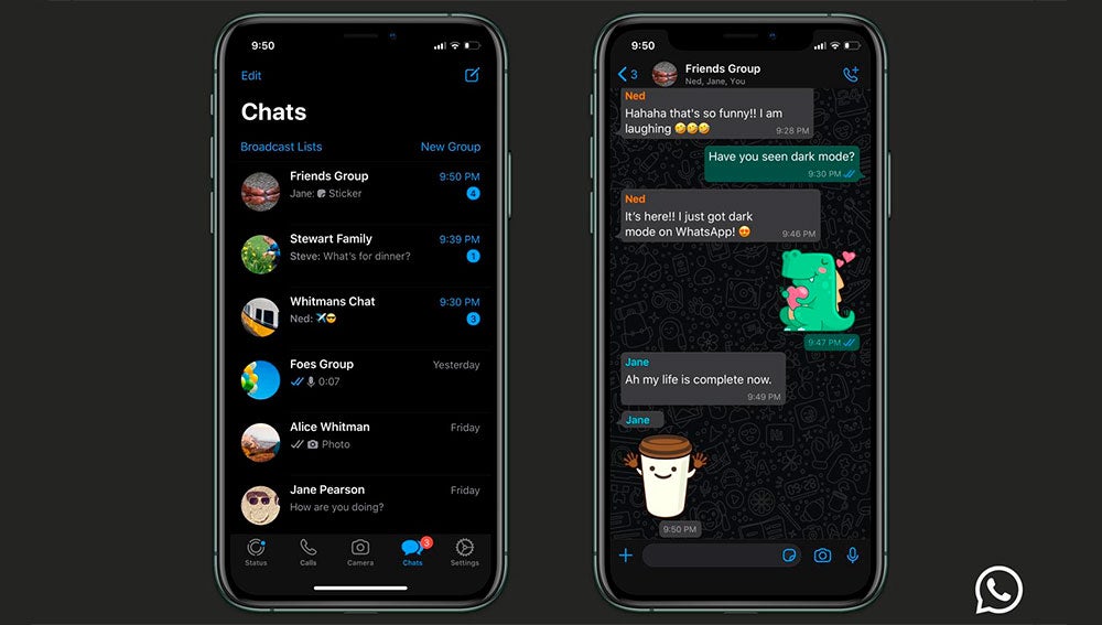 El modo oscuro en iOS