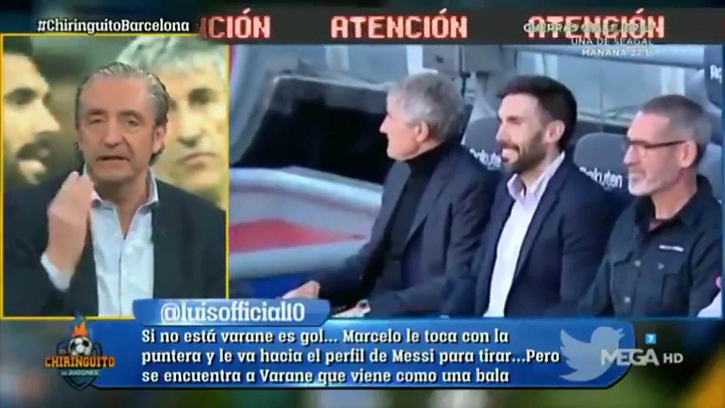 Josep Pedrerol estalla: "Al Barça le hacen falla 15 Sarabias" Josep Pedrerol estalla: "Al Barça le hacen falla 15 Sarabias"